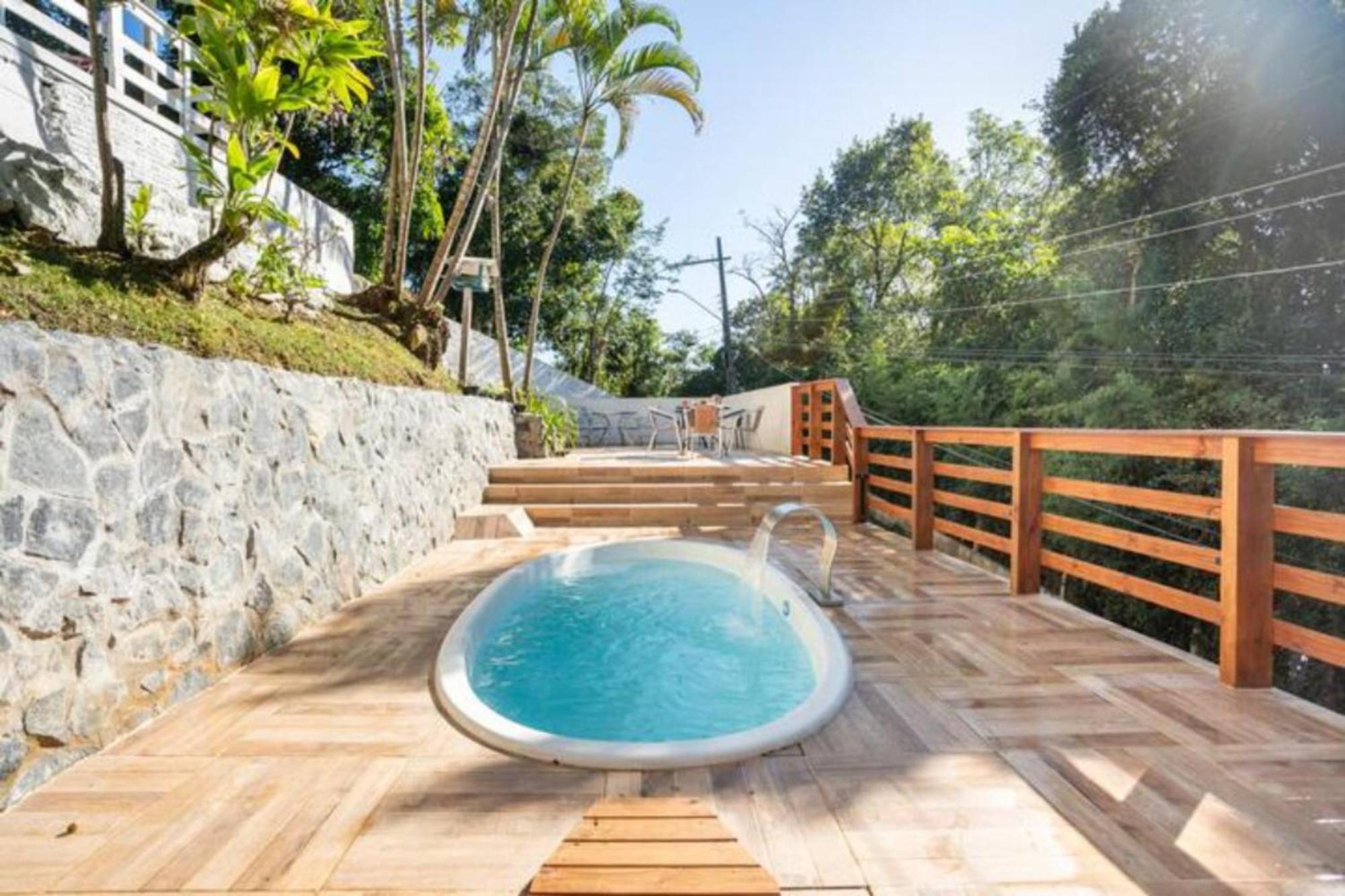 Gray House - Com Piscina Pertinho Do Mar! Villa Palhoça Exteriör bild