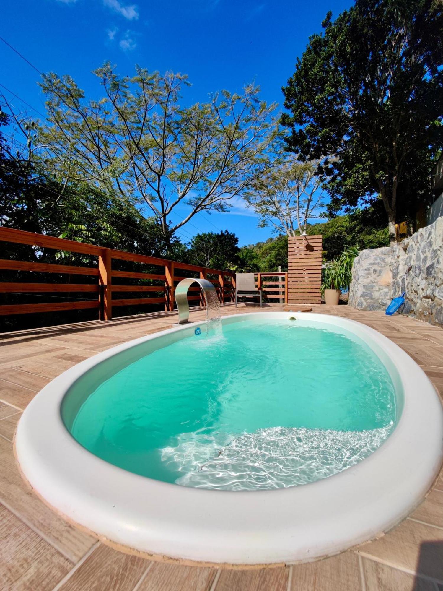 Gray House - Com Piscina Pertinho Do Mar! Villa Palhoça Exteriör bild
