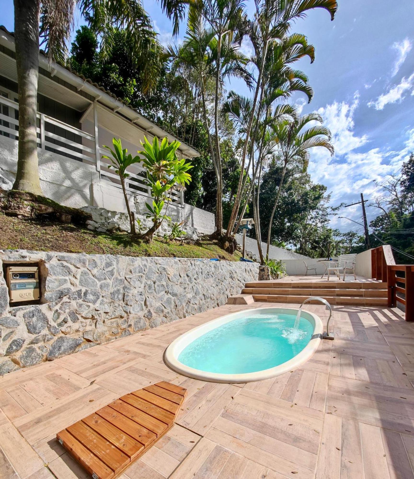 Gray House - Com Piscina Pertinho Do Mar! Villa Palhoça Exteriör bild
